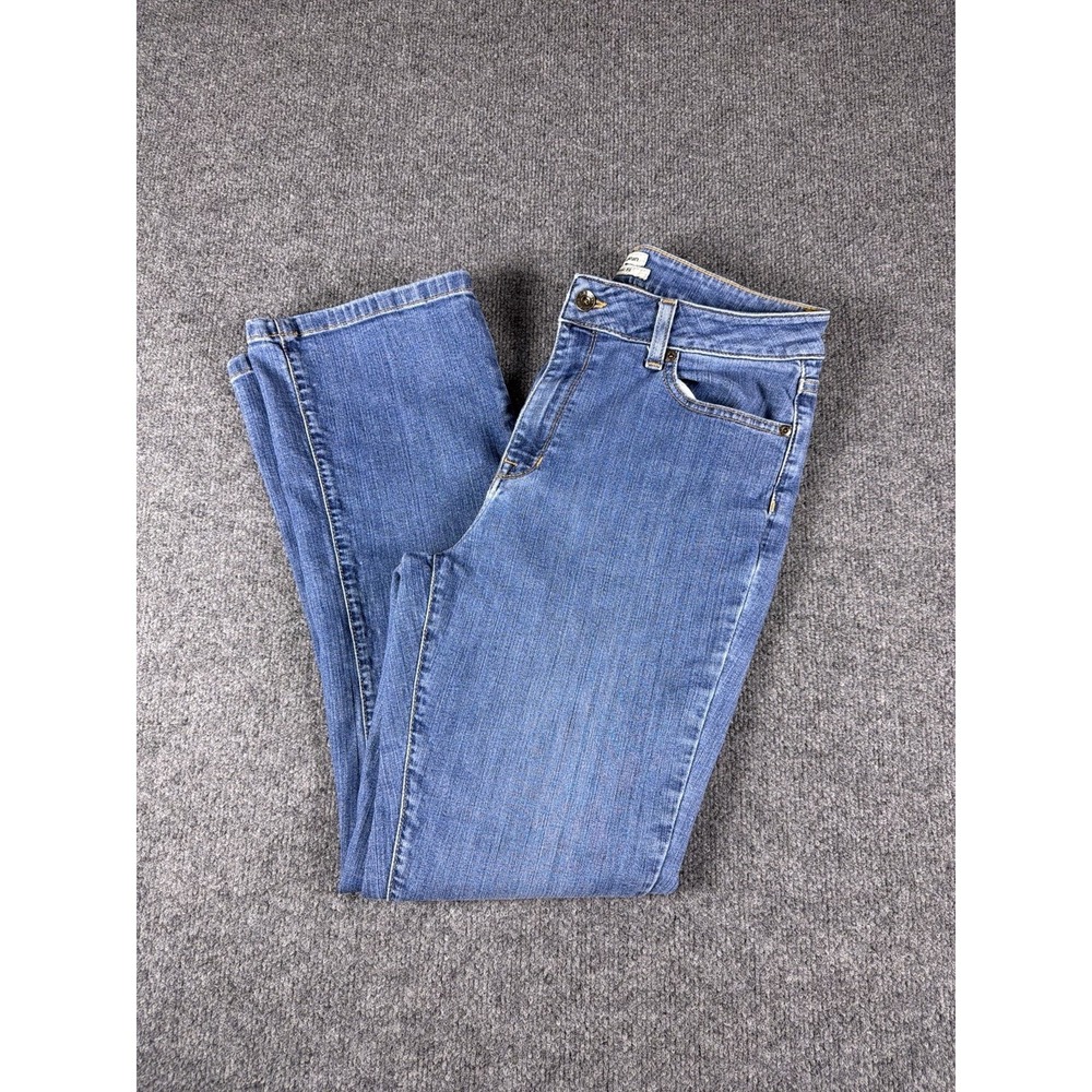 LL Bean Women Jeans Classic Fit Straight Blue Denim Size 10 - Picture 11 of 11